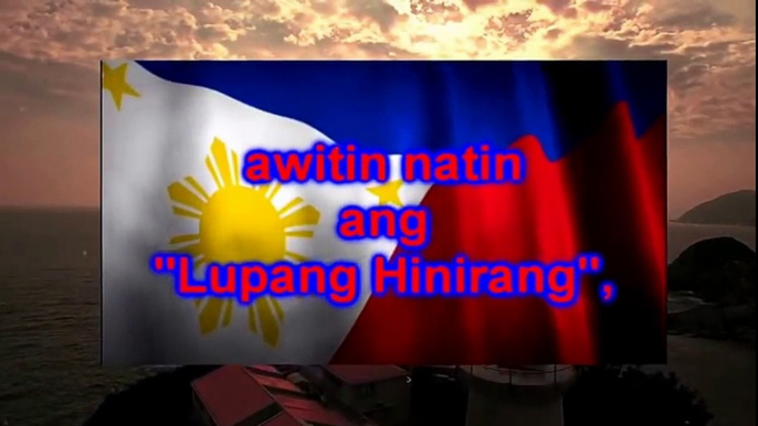 Philippine National Anthem(Pambansang Awit ng Pilipinas )- Lupang Hinirang (with lyrics) - YouTube
