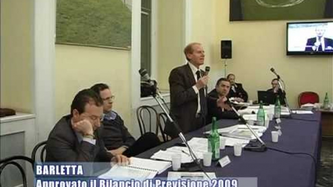 BARLETTA. Approvato il Bilancio di Previsione 2009