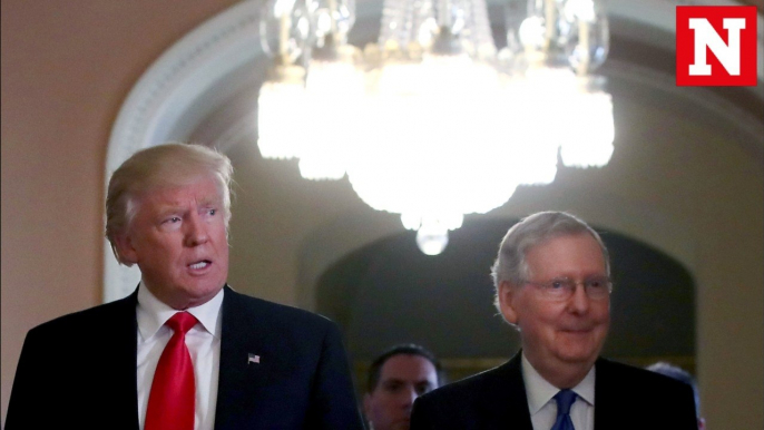 President Donald Trump attacks Mitch McConnell about healthcare