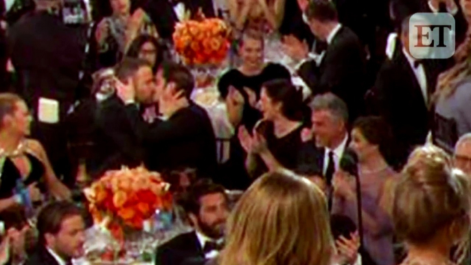 Ryan Reynolds and Andrew Garfields Hilarious Golden Globes Kiss: Emma Stone Reacts