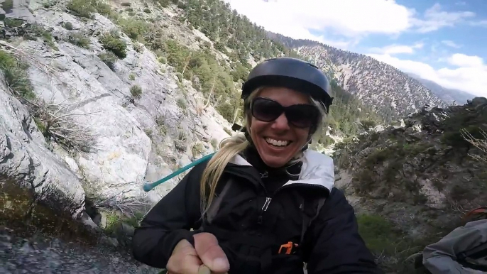 Canyoneering San Antonio Falls in Mt. Baldy with Suzy Favor Hamilton and the Blue8 Team!