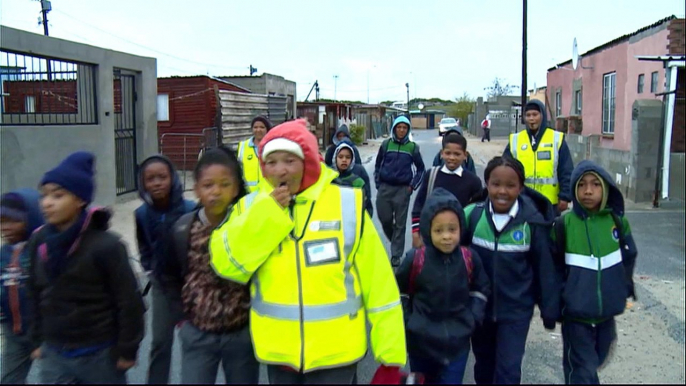 The walking bus: New initiative to try to keep South Africa's children safe