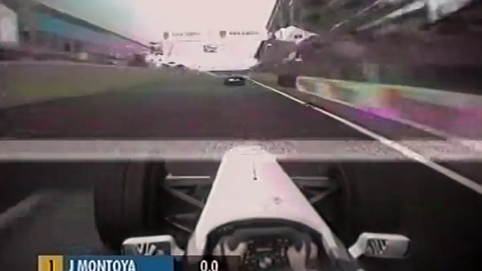 F1 Brazilian Grand Prix Interlagos 2001 Juan Pablo Montoya Onboard & Crash