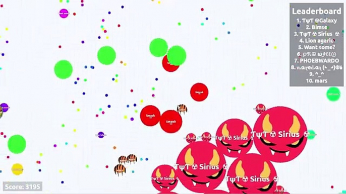 Détruire points forts dans limites supérieur superieur équipes sans pour autant Solo agar.io agario gameplay