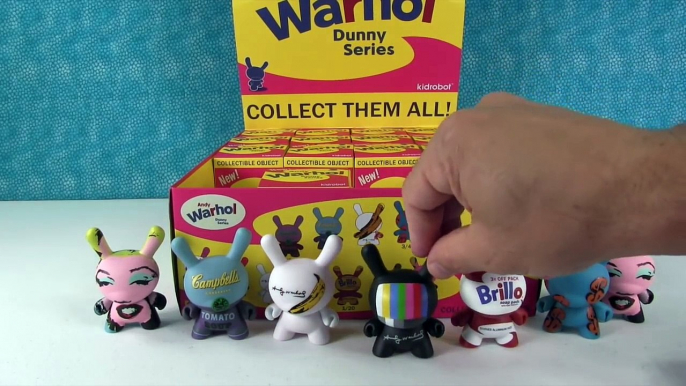 NEW Andy Warhol Dunny Blind Box Figures Full Case Unboxing Kidrobot Figures | PSToyReviews