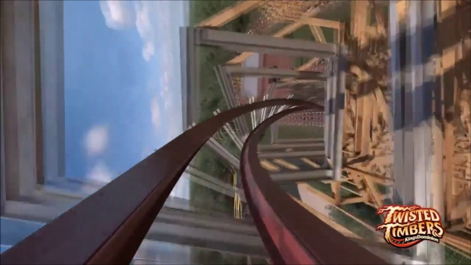 Twisted Timber POV Animation Kings Dominion New 2018