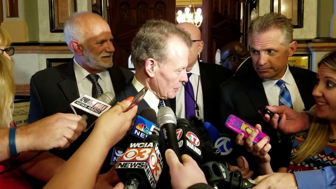 Special Session Day 3: Speaker Mike Madigan and Rep. Greg Harris on budget status