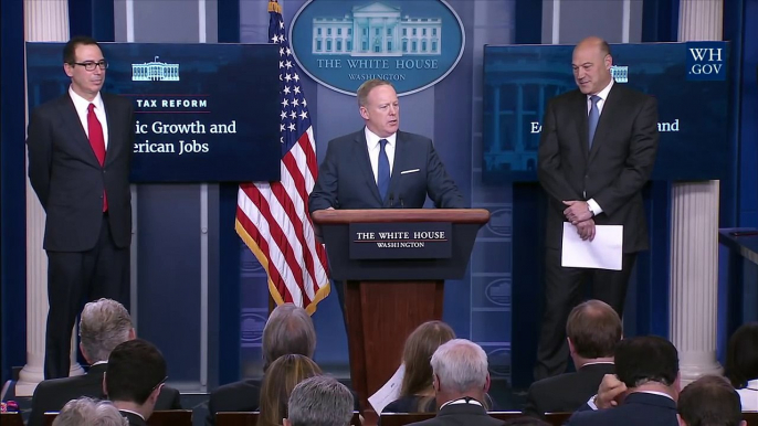 Briefing with Secretary of the Treasury Steven Mnuchin and National Economic Director Gary