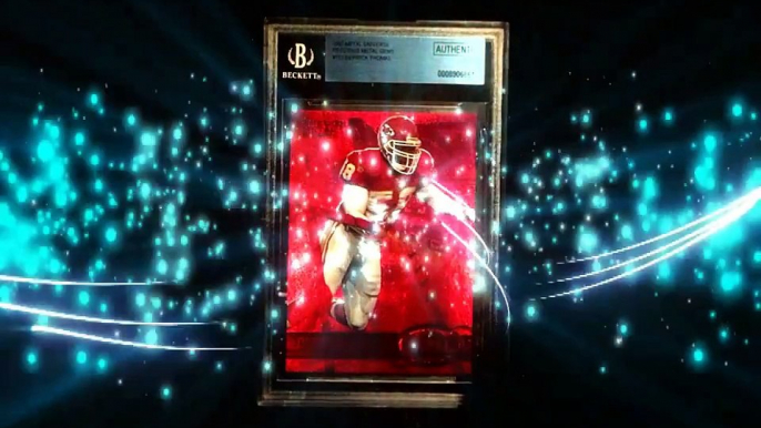 1997 Metal Universe Football Precious Metal Gems PMG Red Derrick Thomas BGS Card Kansas Ci