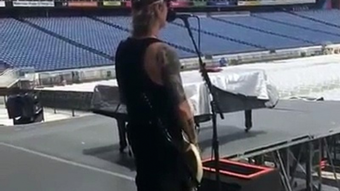 Steven Adler At Guns N Roses Rehersals At Nashville Nissan Stadium July 9/16