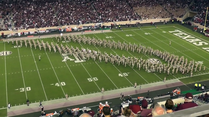 Fightin Texas Aggie Halftime Performance Ole Miss Game at Kyle Field Nov 12, 2016