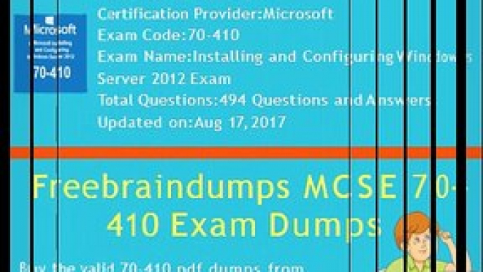 Microsoft 70-410 Actual Exam Question Answers