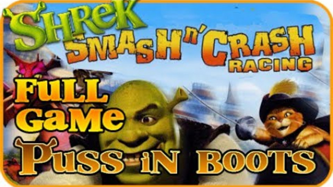 Shrek Smash n' Crash Racing Part 3 - FULL GAME - Puss in Boots & Bull (PS2, PSP, Gamecube)