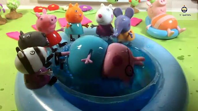 Nouveau porc jouet Dans le de clin doeil série Peppa Pig jouets nouvelle piscine Peppa swimmin
