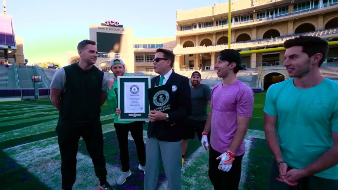 Dude Perfect Football World Record Edition | Bonus Video