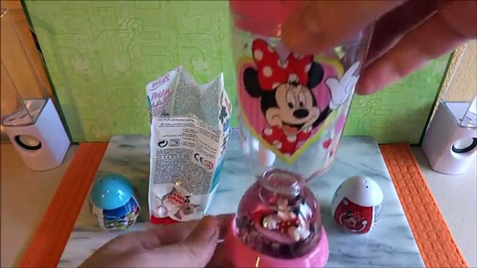 Minnie Mouse Combi Lunch Box Surprise Unboxing Toys Candy Sticker.