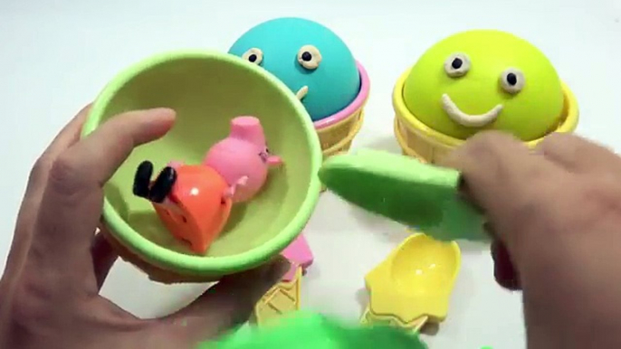 Bébé les couleurs crème poupée la famille doigt de la glace Apprendre garderie porc jouer Portugais DoH Peppa em trop