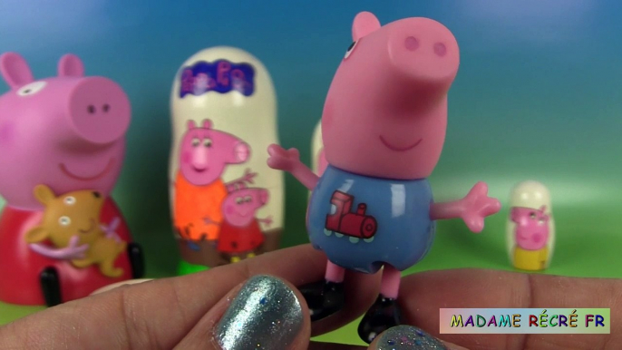 Muñecas hola hola hola ¡hola ¡hola bote anidación huevos cerdo sorpresa Peppa de muñecas rusas de anidación viceversa