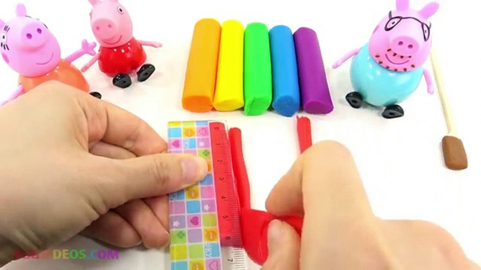 Bébé les couleurs crème poupée la famille doigt de la glace Apprendre garderie porc jouer Portugais DoH Peppa em trop