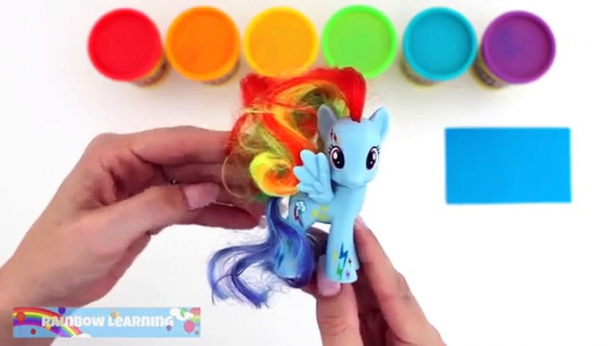 Comment petit faire faire mon jouer pâte à modeler poney arc en ciel à Il avec Doh nailart rainbowlearning