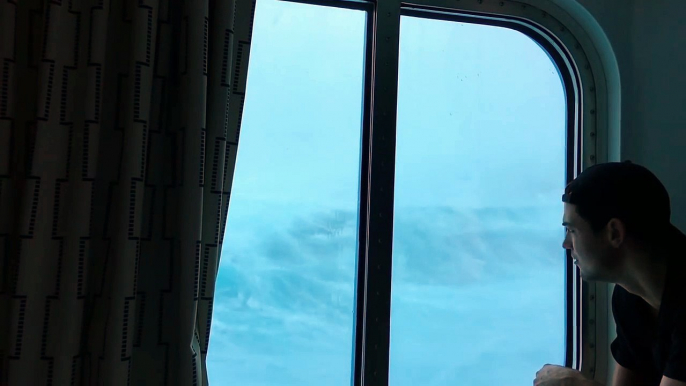 Massive Waves Come Hurling Toward Cruise Ship, Passenger's Captured Footage Goes Viral