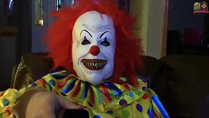 Creepy Clown Mailed Itself in a Box to Our House! Kids scared by Killer Clown! Babyteeth4