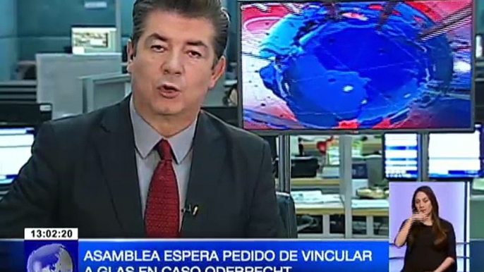 Asamblea espera pedido de vincular a Glas en caso Odebrecht