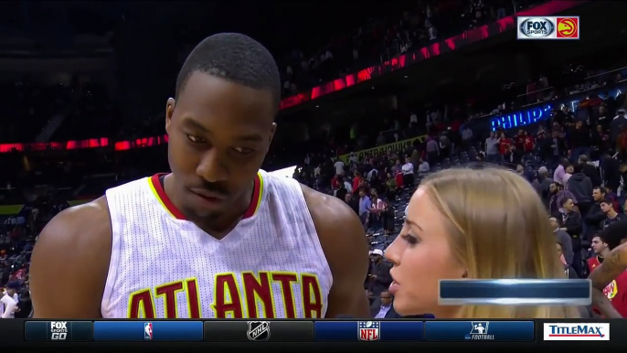 Kent Bazemore gets Dwight Howard with the Baze Gaze after Atlanta Hawks Win