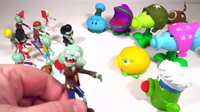 Plants vs Zombies toys PlayClayTV Aliexpress PvZ 2 GW2 Plantas Contra Zombies mega battle