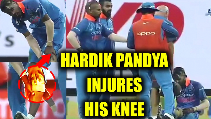 India vs Sri Lanka 2nd ODI : Hardik Pandya injures his knee while bowling | Oneindia News