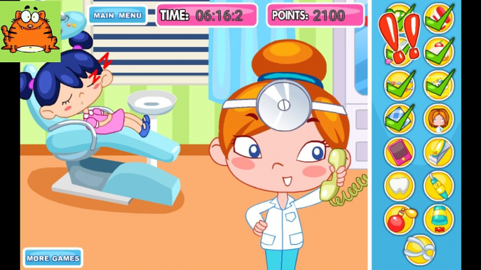 Niños para y tratar los dientes dentista dibujos animados niños niñas juego de dibujos animados niños