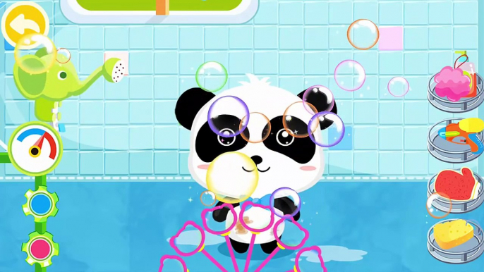 Cute Baby Animal Bath Time | Baby Play And Learn About Hygiene Routines | Baby Care Games