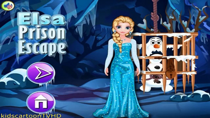 Et Anglais échapper pour gelé des jeux dans enfants Princesse Elsa prison elsa olaf
