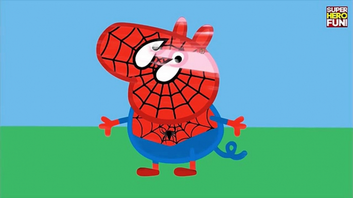 Y para colorear casco hierro hombre cerdo hombre araña superhombre veneno con Peppa