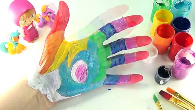 Corps enfants les couleurs pour enfants Apprendre apprentissage peindre peinture vidéo avec |