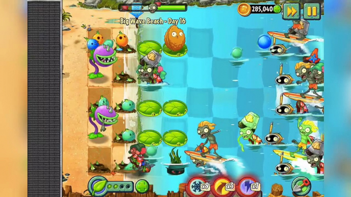 Dieciséis Playa grandes día plantas Ola zombis Vs 2 tutorial