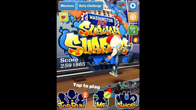 Subway Surfers: Washington DC (Tagbot Thursday Multiplier Bonus!) Game Play On IOS