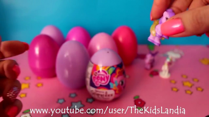 GIANT MY LITTLE PONY Surprise Eggs Compilation Play Doh - Twilight Sparkle Fluttershy Toys