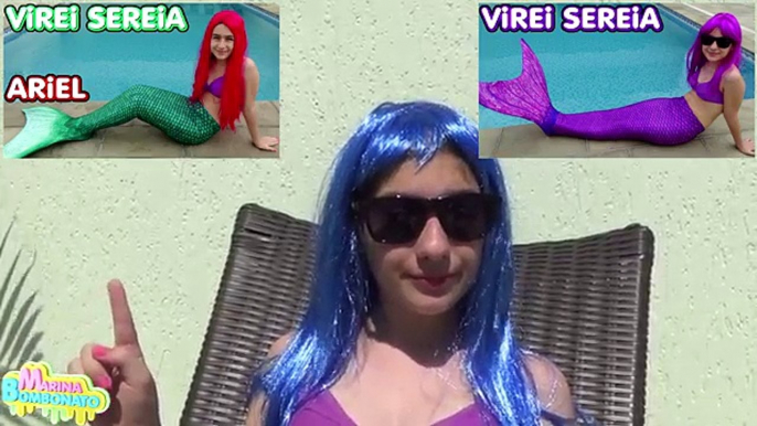 Un et un à un un à Coupe faire piscine sirène marina baby-sitter royaume SEA CHEVEUX sirène plongée ariel INED