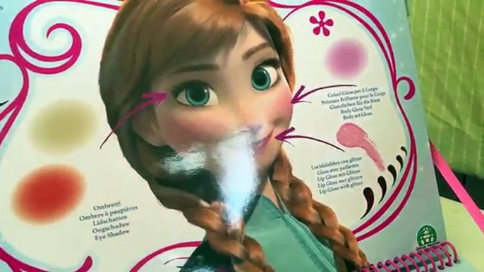 Artista libro para congelado Niños hacer maquillaje conjunto juguete hasta elsa tutorial