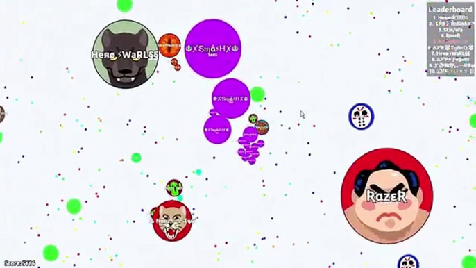 Peut peut détruire Géorgie dans moi moi équipes ils Tricksplit agar.io solo agario gameplay-vengeance