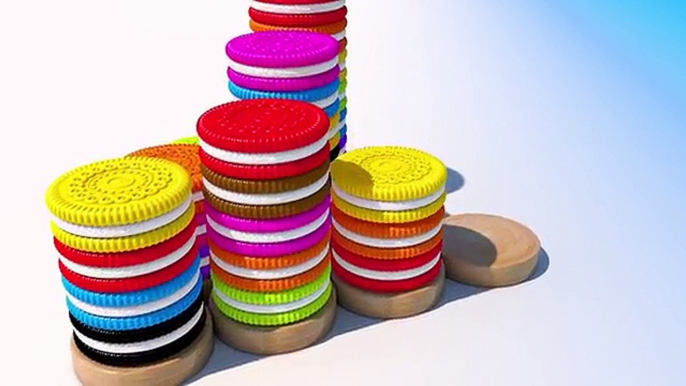 Et les couleurs biscuits pour enfants apprentissage nombres avec 3d oreo hd