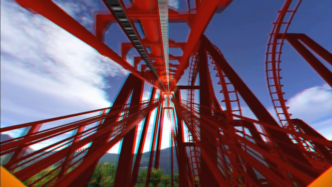 Balle des lunettes Courses Coasters russes en montagnes russes en colonnes colossus-3d nécessaires-nolimits c