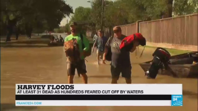 Thousands in shelters after Harvey