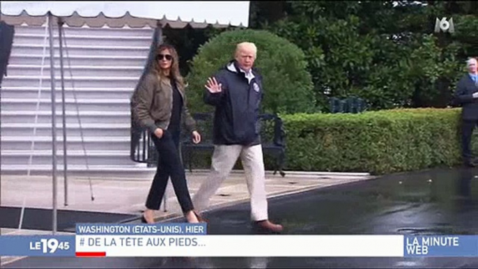 Le look de Melania Trump pour rencontrer les victimes de l'ouragan Harvey critiqué - Regardez