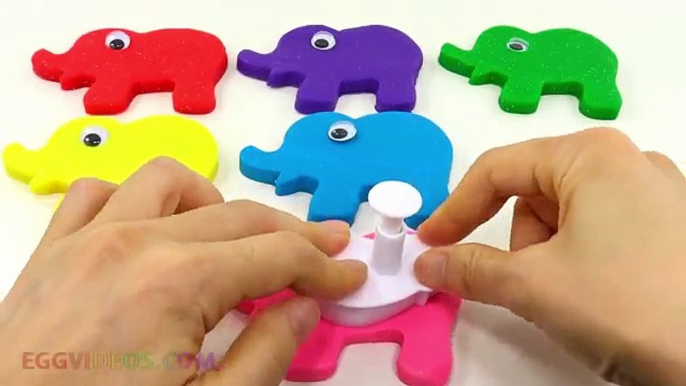 Learn Colors Play Doh Ice Cream Popsicle Peppa Pig Elephant Molds Fun & Creative for Kids