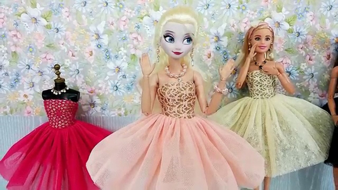 Et vêtements poupée Robe et et reine disney moana elsa anna vêtements robe de poupée barbie バ ー ビ ー エ ル サ 人形