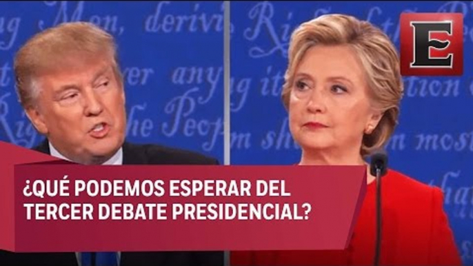 Rumbo al tercer debate presidencial entre Hillary Clinton y Donald Trump