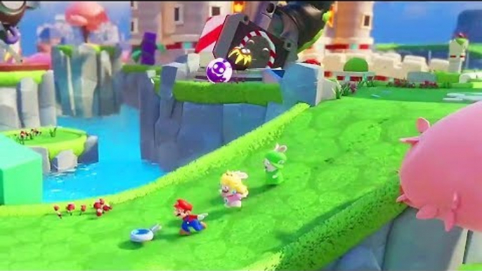 MARIO + THE LAPINS CRETINS Kingdom Battle Gameplay (E3 2017)