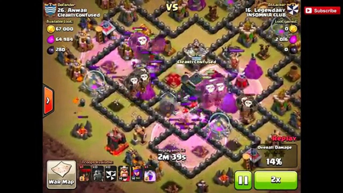 Clash of Clans - Town Hall 9 (Th9) Best War Base with 2 AIR SWEEPERS [ANTI 2 STARS] & Repl